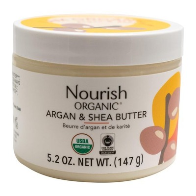 Nourish Organic 有機摩洛哥堅果和乳木果油身體乳霜