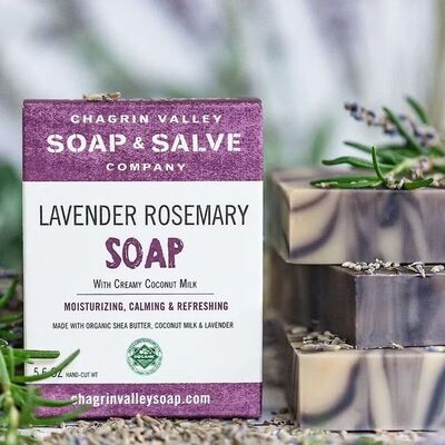 有機薰衣草迷迭香保濕植物皂 5.6oz -  Chagrin Valley 肥皂/手工皂